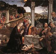 Domenico Ghirlandaio Adoration of the Shepherds painting